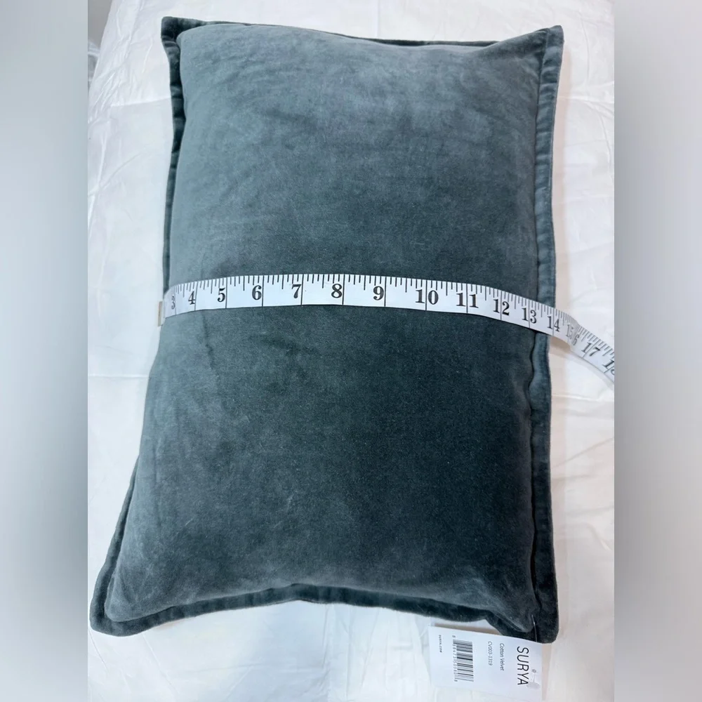 Surya Cotton Velvet Charcoal 19